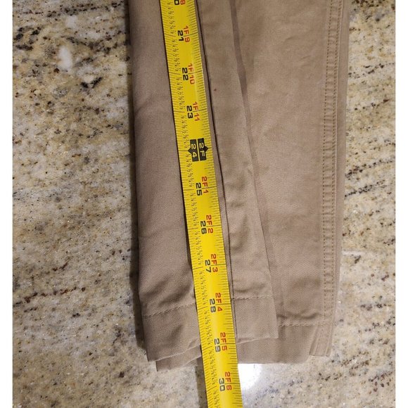 Lands' End Straight Leg Cargo Pants Men's 36Wx29L Khaki Tan Cotton - Picture 9 of 12